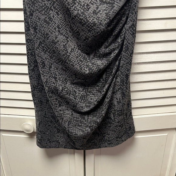 Ann Taylor Charcoal Textured Midi Dress - Picture 5 of 9